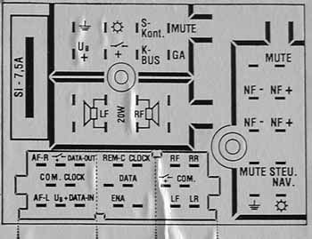 Разъёмы а/магнитол AUDI