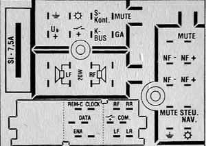 Разъёмы а/магнитол AUDI