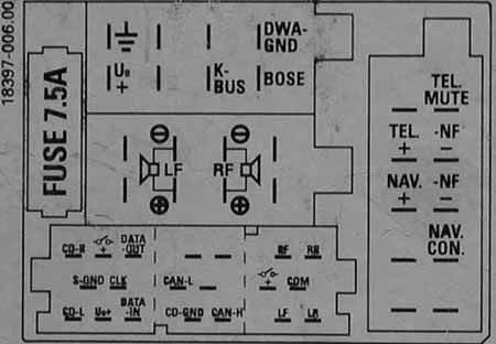 Разъёмы а/магнитол AUDI