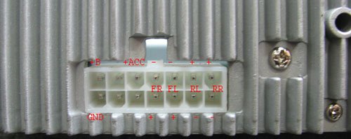 Разъёмы а/магнитол CHINA