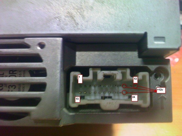 Разъёмы а/магнитол Sony