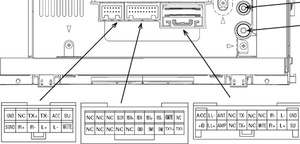Разъёмы а/магнитол TOYOTA Разъёмы а/магнитол TOYOTA