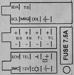 Разъёмы а/магнитол OPEL Разъёмы а/магнитол OPEL