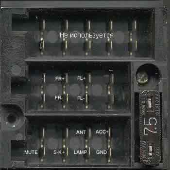 Разъёмы а/магнитол ALPINE Разъёмы а/магнитол ALPINE