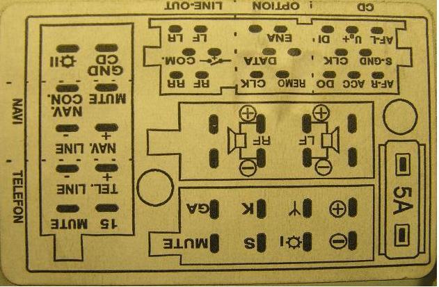 Разъёмы а/магнитол AUDI