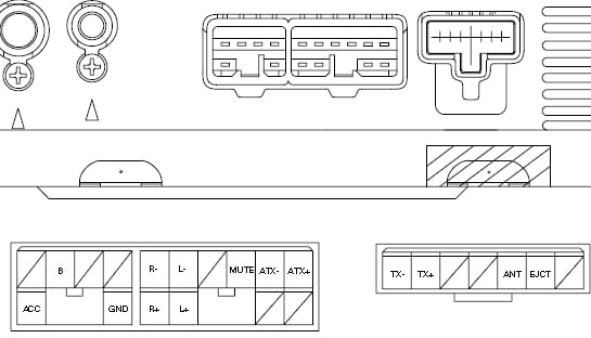 Разъёмы а/магнитол LEXUS