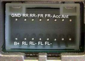 Разъёмы а/магнитол Goldstar, LG Разъёмы а/магнитол Goldstar, LG