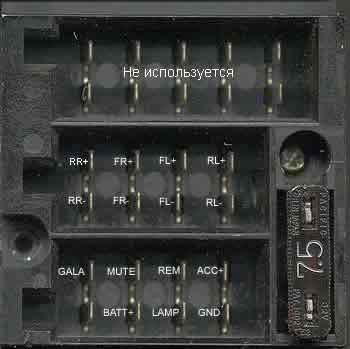Разъёмы а/магнитол MERCEDES