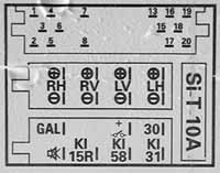 Разъёмы а/магнитол MERCEDES