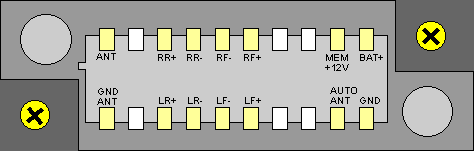 Разъёмы а/магнитол Kia Pride Разъёмы а/магнитол Kia Pride