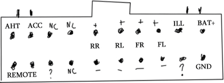 Разъёмы а/магнитол SUZUKI Разъёмы а/магнитол SUZUKI