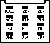 Разъёмы а/магнитол ALPINE Разъёмы а/магнитол ALPINE