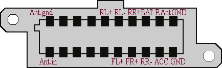 Разъёмы а/магнитол Россия Разъёмы а/магнитол Россия