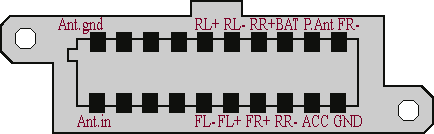 Разъёмы а/магнитол Россия Разъёмы а/магнитол Россия