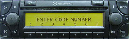 Разъёмы а/магнитол MERCEDES