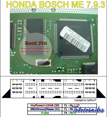 Подключение ЭБУ автомобилей Honda