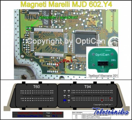 Подключение ЭБУ Magneti Marelli