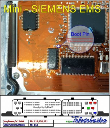 Подключение ЭБУ Siemens