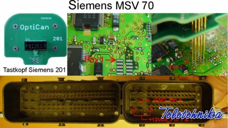 Подключение ЭБУ Siemens
