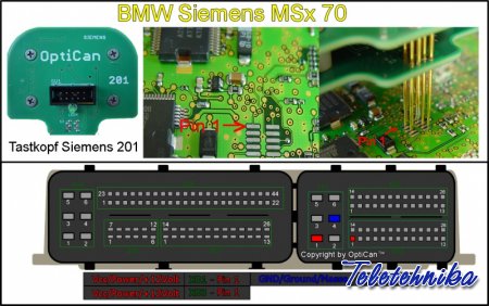 Подключение ЭБУ Siemens