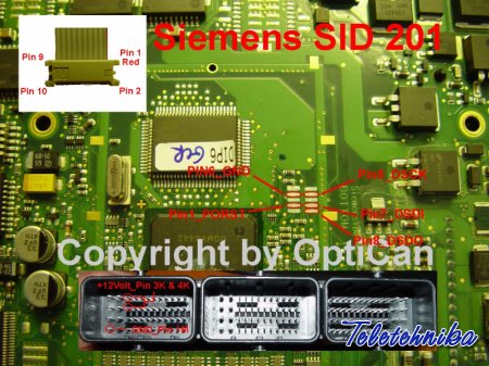 Подключение ЭБУ Siemens