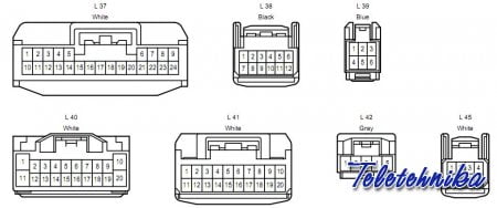 Разъёмы а/магнитол TOYOTA Разъёмы а/магнитол TOYOTA