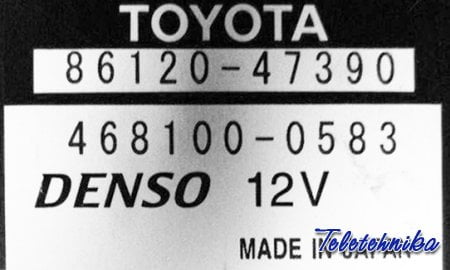 Разъёмы а/магнитол TOYOTA Разъёмы а/магнитол TOYOTA