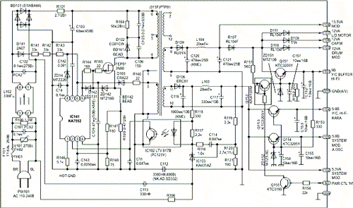 Видеомагнитофоны и видеоплееры фирмы LG, системы электропитания Видеомагнитофоны и видеоплееры фирмы LG, системы электропитания